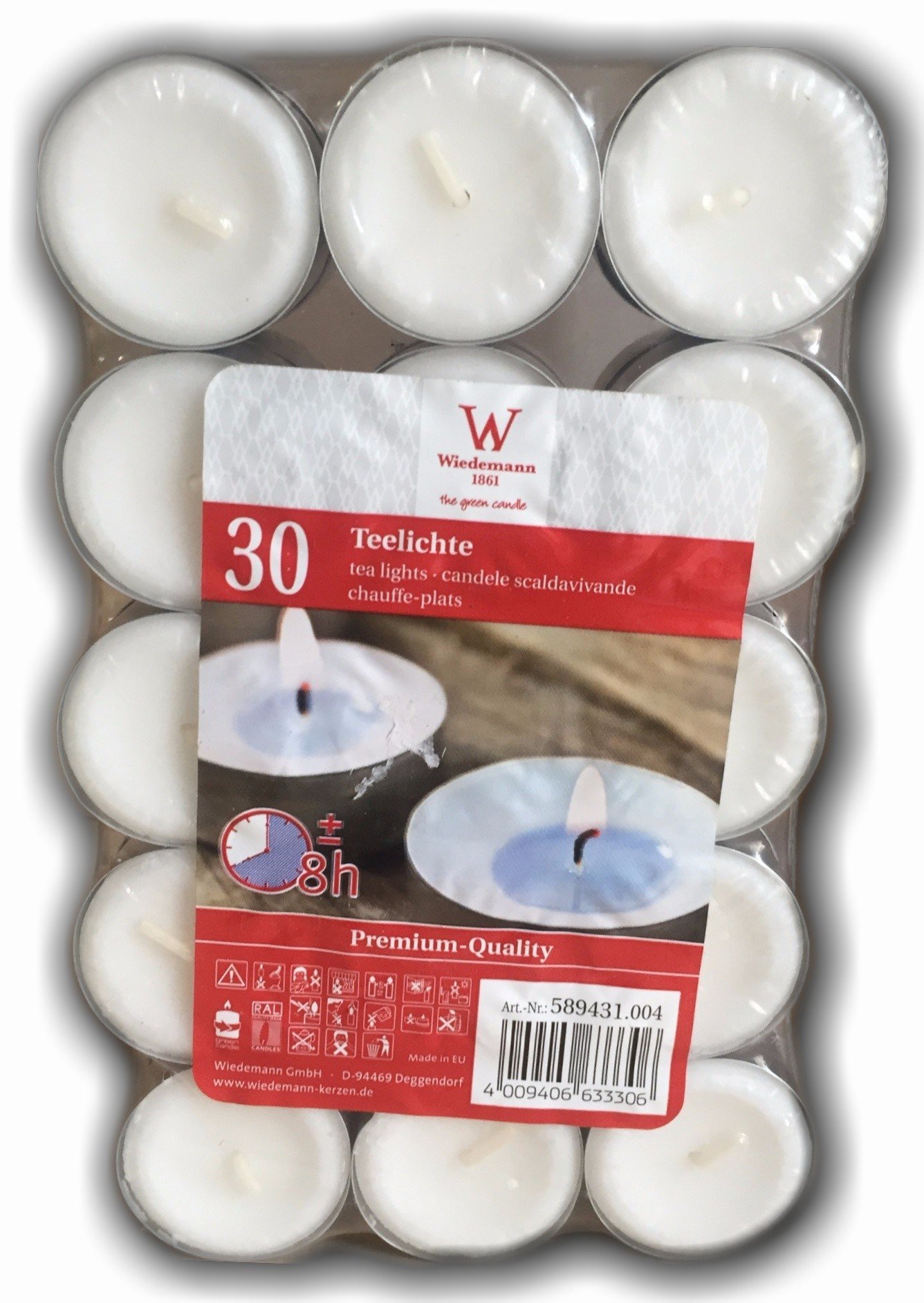 Tea Light Wiedemann 30 pezzi